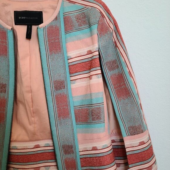 NWOT BCBGMaxAzria‎ 'Zachary' Cape Jacket - Picture 5 of 8